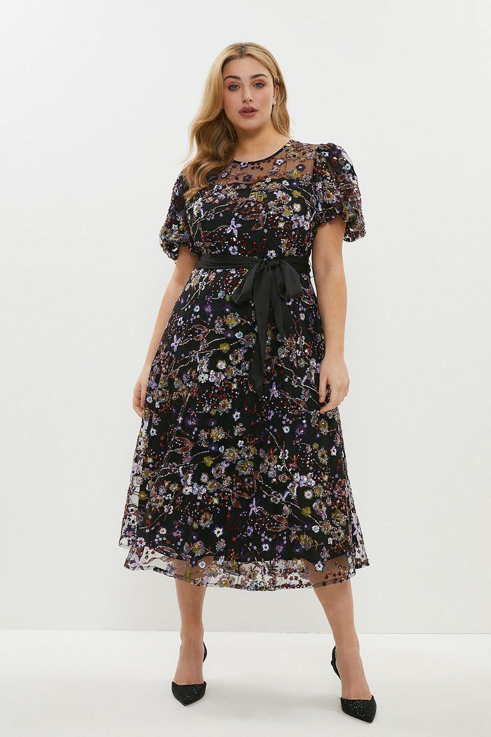 Plus Size Embellished Midi Dress | Coast